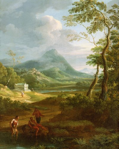 Figure in un paesaggio classico (coppia di 81819) da Jan Frans van Bloemen